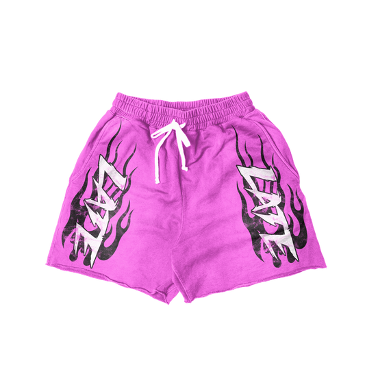 Still Came Late logo shorts “Pink”