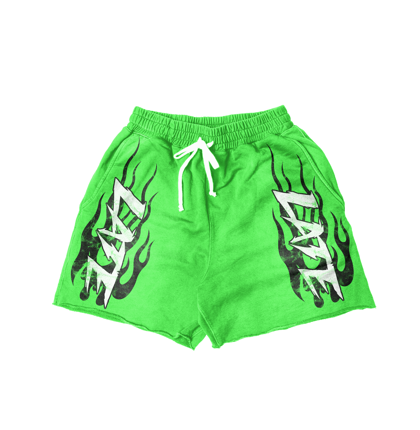 Still Came Late logo shorts “Green”